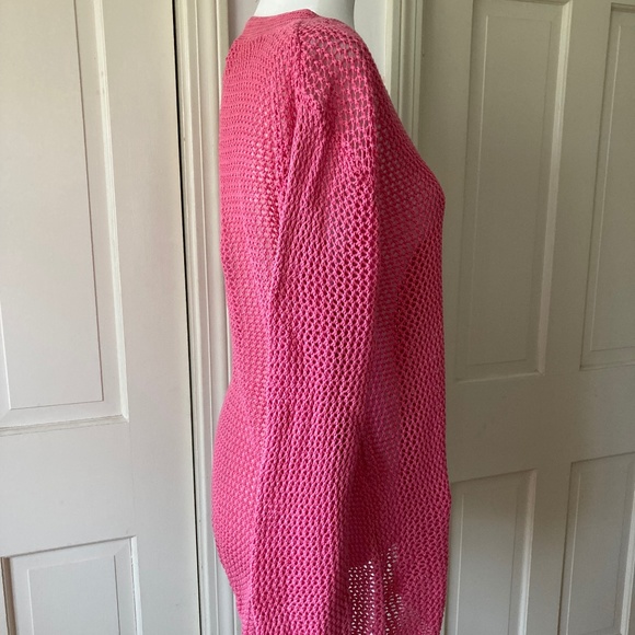 Silk and Cotton Crochet Beach Cover-up - Picture 4 of 7